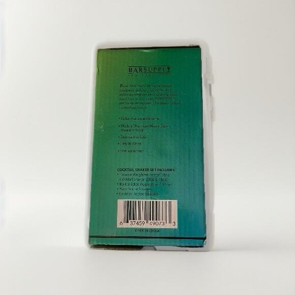 NIB Professional Boston Cocktail Shaker 4-Piece Set - Rainbow Chrome MSRP $85 - Picture 9 of 9